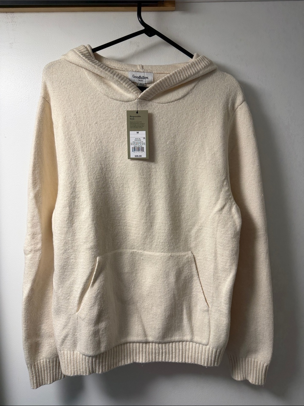 Goodfellow & Co Cream Hooded Sweater
